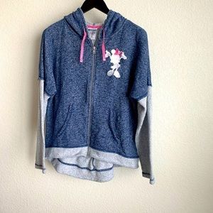 Blue Disney Minnie Mouse hoodie Size large